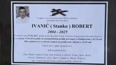 Poznat termin sahrane Robertu Ivaniću – Robiju