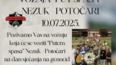 Vožnja “Put spasa” Nezuk – Potočari: Sjećanje na žrtve genocida u Srebrenici