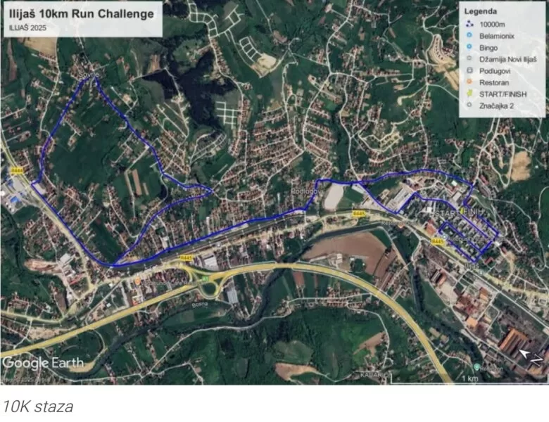 U subotu privremena obustava saobraćaja zbog održavanja ulične trke “Ilijaš Run Challenge”