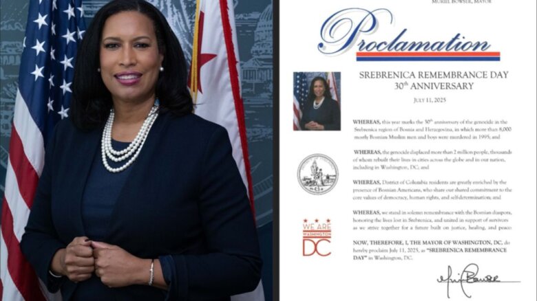 11. juli i u Vašingtonu proglašen Danom sjećanja na Srebrenicu