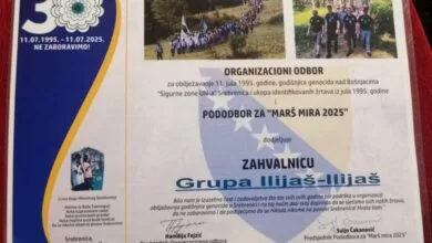 Hasib Suljić: Zahvalnica za učešće u Maršu mira 2025.