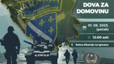 Dova za domovinu na platou Ratne džamije na Igmanu