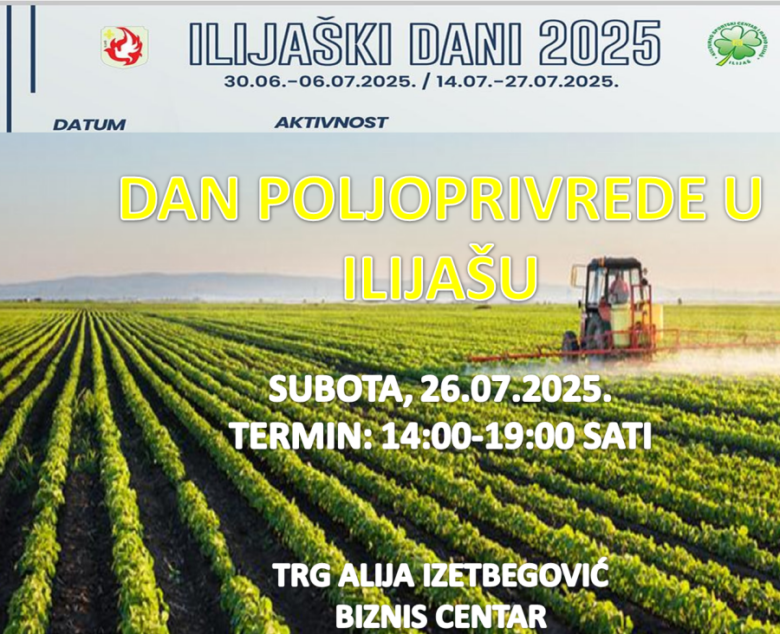 U subotu Dan poljoprivrede i predavanje za farmere u Ilijašu