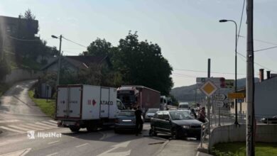 Saobraćajna nezgoda u Starom Ilijašu, saobraćaj otežan