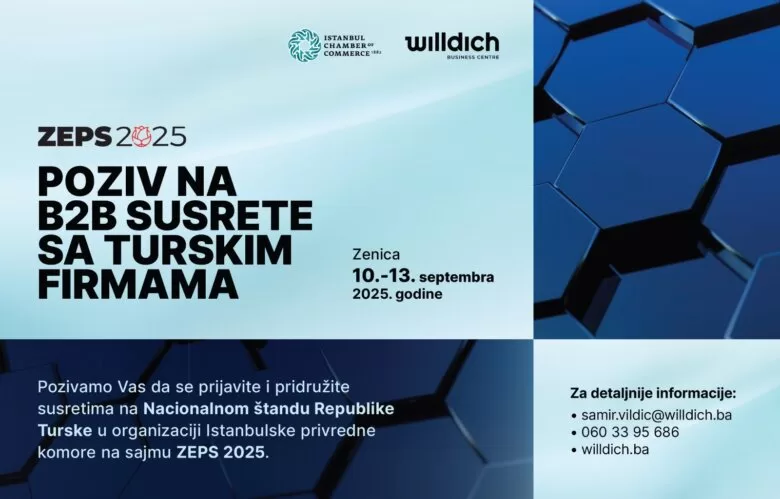 ZEPS 2025: POZIV NA B2B SUSRETA SA FIRMAMA IZ REPUBLIKE TURSKE