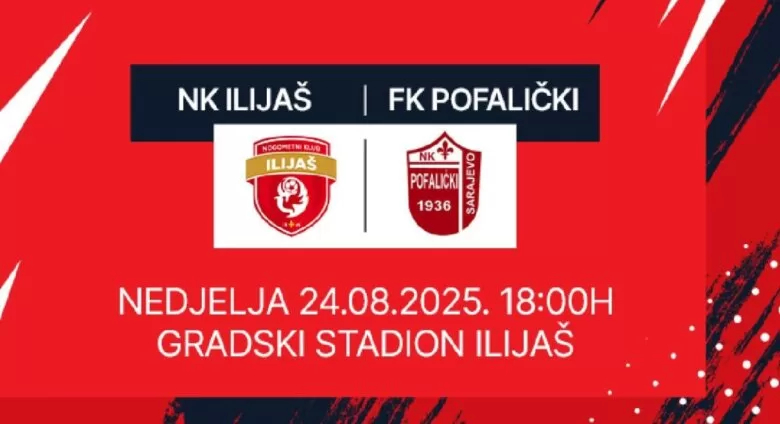 Prijateljski duel NK Ilijaš i FK Pofalički na Gradskom stadionu u Ilijašu