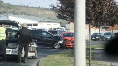 Saobraćajna nesreća na putu Ilijaš–Stari Ilijaš, policija na terenu