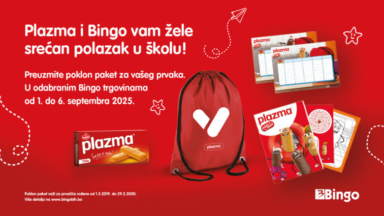 „Plazma podržava prvačiće“: 30.000 paketića za učenike prvih razreda u BiH