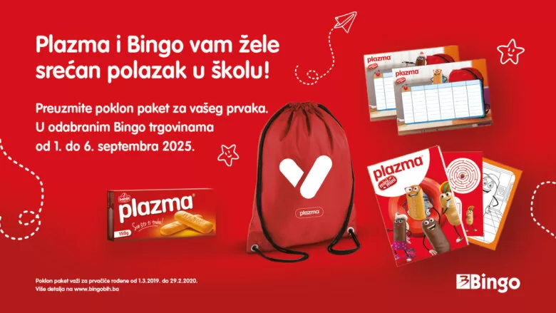 „Plazma podržava prvačiće“: 30.000 paketića za učenike prvih razreda u BiH