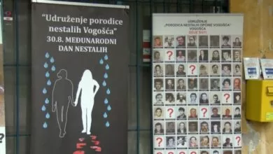 Porodice nestalih osoba s područja općine Vogošća obilježile su Međunarodni dan nestalih