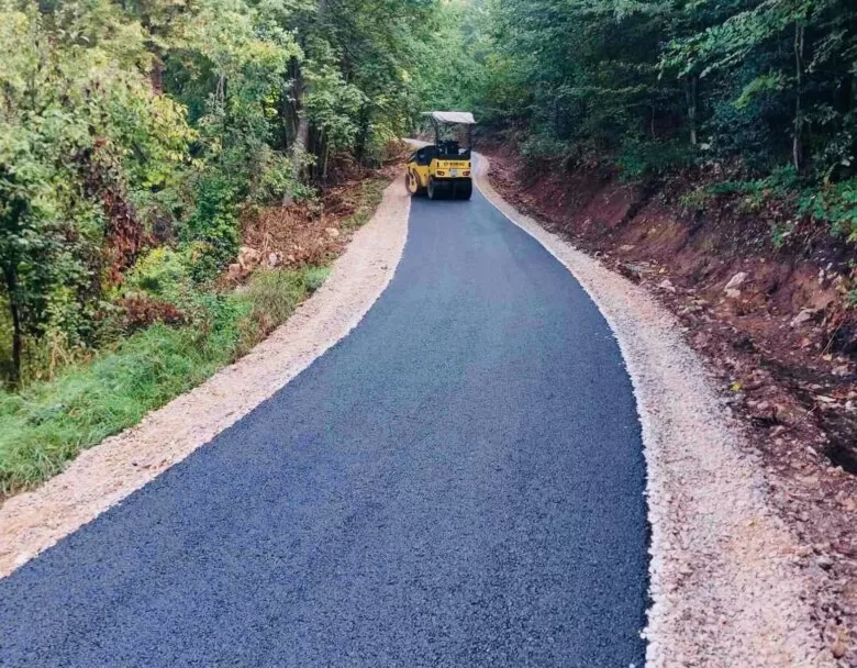 Asfaltiran put Žutica-Žedanjsko kod Srebrenice
