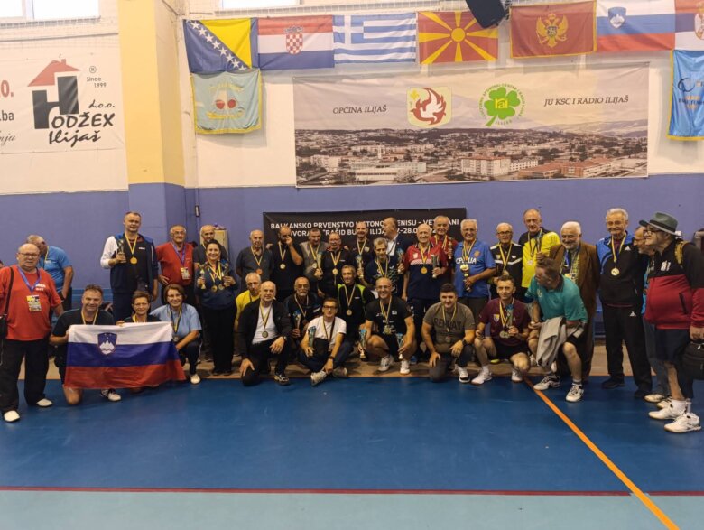 U Ilijašu održano Balkansko prvenstvo u stonom tenisu za veterane