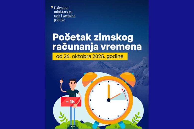 Od danas zimsko računanje vremena