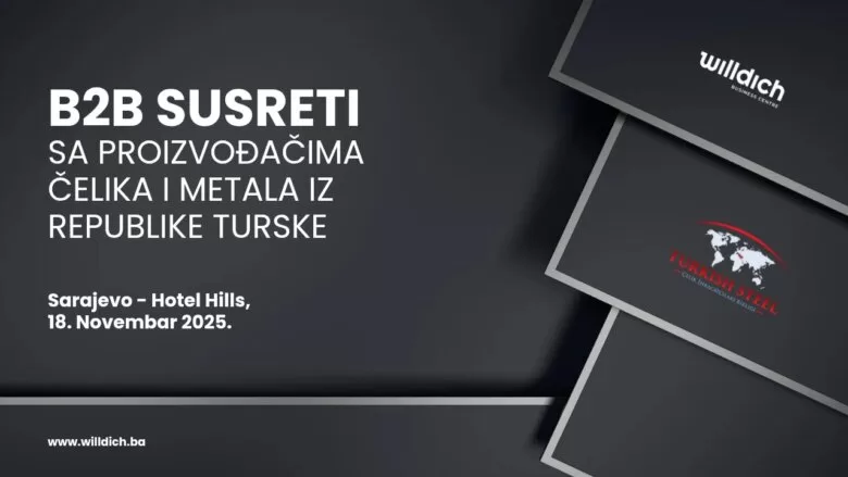 Poziv na B2B susrete sa proizvođačima čelika i metala iz Turske