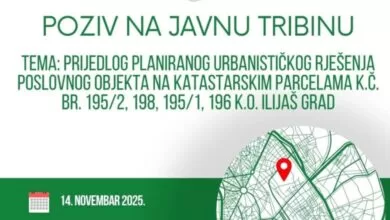 Općina Ilijaš: Poziv na javnu tribinu