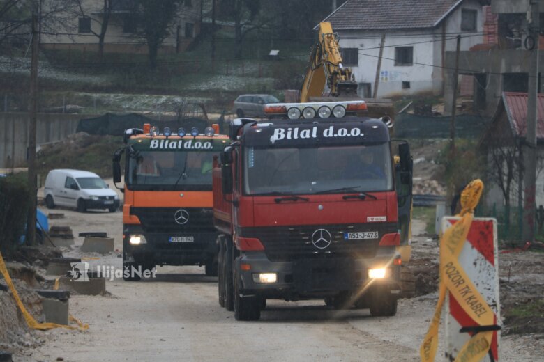 Napreduju radovi na izgradnji nove saobraćajnice u centru Ilijaša