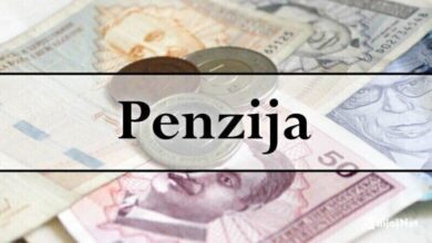 Danas isplata novembarskih penzija za 464.203 korisnika