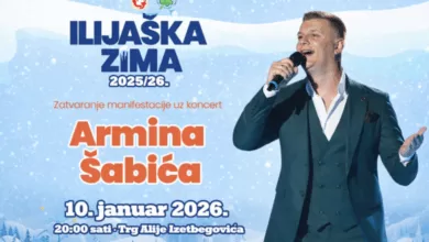 U subotu svečano zatvaranje manifestacije „Ilijaška zima“  uz Armina Šabića na Trgu Alije Izetbegovića