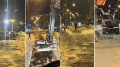 U toku je intenzivno čišćenje trotoara na području grada Ilijaša