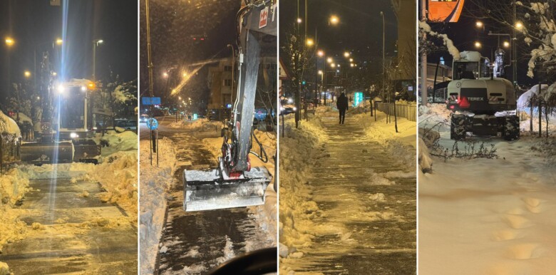 U toku je intenzivno čišćenje trotoara na području grada Ilijaša