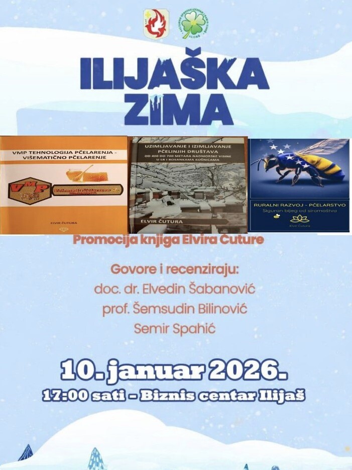 Sutra u Ilijašu promocija knjiga istaknutog pčelara i autora Elvira Čuture