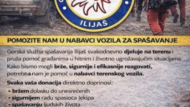 Podrška Gorskoj službi spašavanja Ilijaš u nabavci terenskog vozila