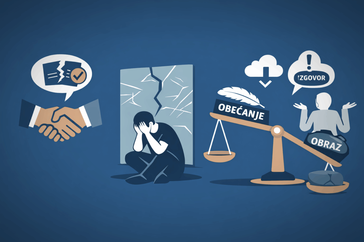 Kada riječ izgubi težinu: kriza obraza i samopoštovanja u savremenom društvu