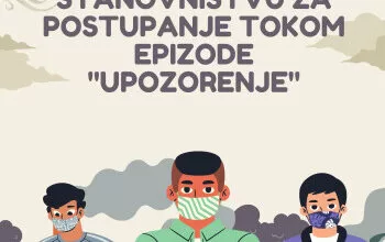 Preporuke stanovništvu za postupanje tokom epizode “Upozorenje”