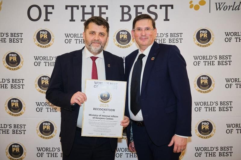 Svjetsko priznanje za MUP Kantona Sarajevo