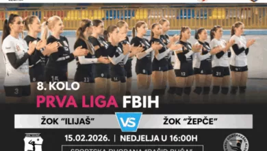 8. kolo Prve lige FBiH: ŽOK „Ilijaš“ dočekuje ŽOK „Žepče“