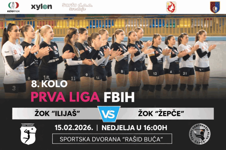 8. kolo Prve lige FBiH: ŽOK „Ilijaš“ dočekuje ŽOK „Žepče“