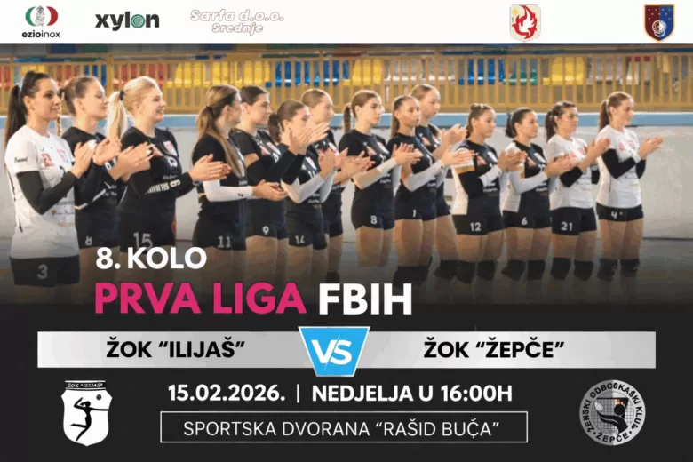 8. kolo Prve lige FBiH: ŽOK „Ilijaš“ dočekuje ŽOK „Žepče“