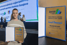 Senad Omanović iz Ilijaša najbolji sportista Kantona Sarajevo do 16 godina