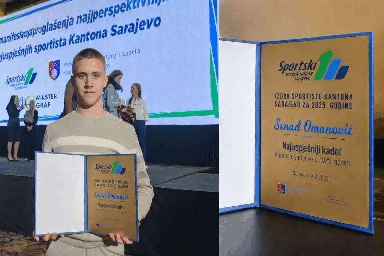 Senad Omanović iz Ilijaša najbolji sportista Kantona Sarajevo do 16 godina