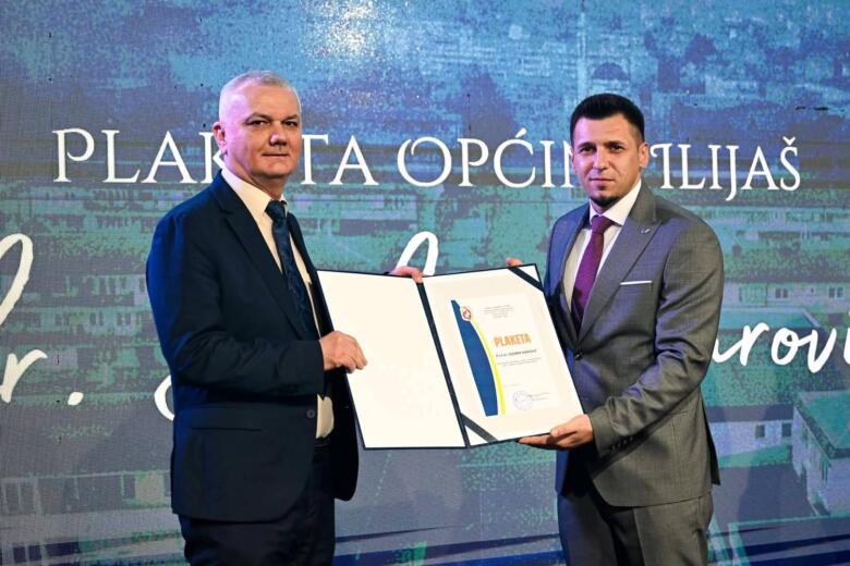 Dr. Sadmir Karović dobitnik Plakete Općine Ilijaš za 2025. godinu