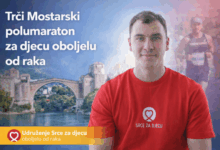 Alem Hadžić trči Mostarski polumaraton za djecu oboljelu od raka