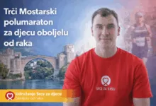 Alem Hadžić trči Mostarski polumaraton za djecu oboljelu od raka