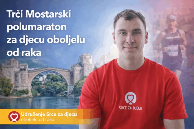 Alem Hadžić trči Mostarski polumaraton za djecu oboljelu od raka