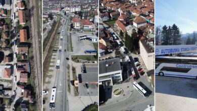 Svečani defile autobusa Centrotransove PJ Visoko povodom Dana nezavisnosti BiH