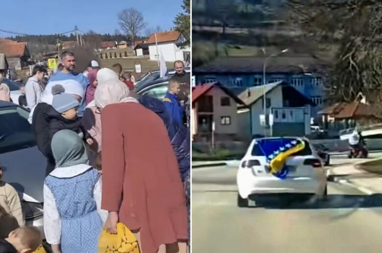 U Crnoj Rijeci upriličena podjela ramazanskih paketića i defile vozila povodom Dana nezavisnosti BiH