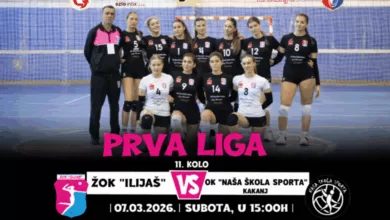 PRVA LIGA FBiH: ŽOK „Ilijaš“ dočekuje ekipu OK „Naša škola sporta“ Kakanj