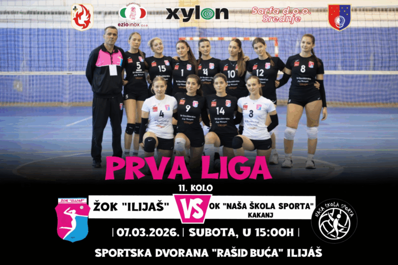 PRVA LIGA FBiH: ŽOK „Ilijaš“ dočekuje ekipu OK „Naša škola sporta“ Kakanj