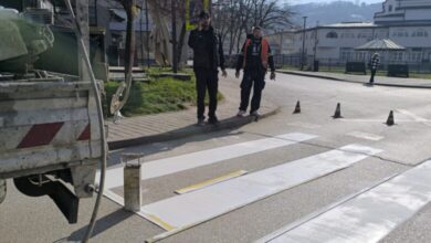 Nastavlja se obnova horizontalne signalizacije u centru Ilijaša