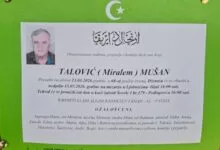 Na bolji svijet preselio Mušan Talović iz Hranče