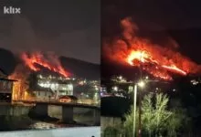 Požar kod Semizovca: Gori nisko rastinje, na terenu veći broj vatrogasaca