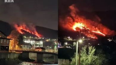 Požar kod Semizovca: Gori nisko rastinje, na terenu veći broj vatrogasaca