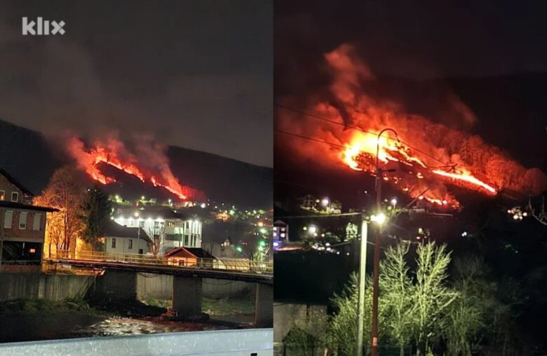 Požar kod Semizovca: Gori nisko rastinje, na terenu veći broj vatrogasaca