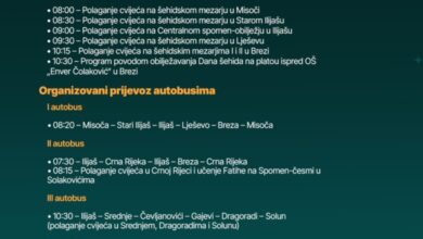 Najava obilježavanja Dana šehida u organizaciji Općine Ilijaš