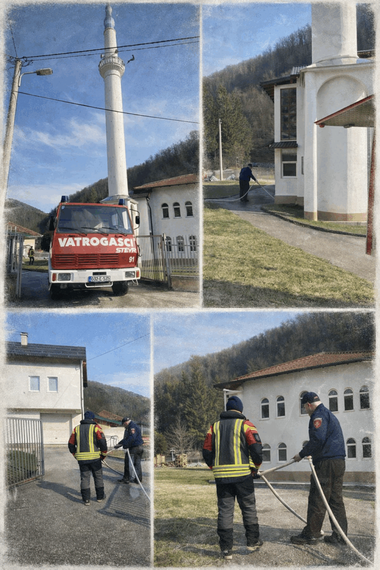 Vatrogasci iz Srednjeg pred Bajram uljepšali džamijski harem