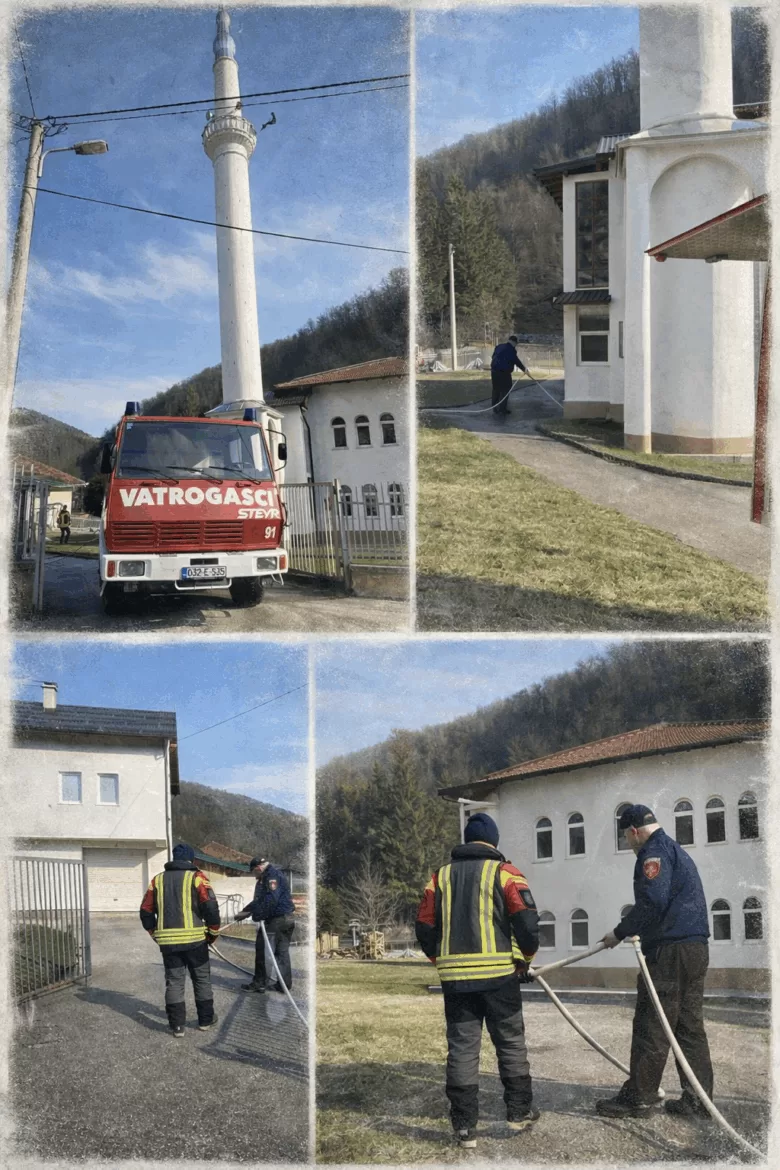 Vatrogasci iz Srednjeg pred Bajram uljepšali džamijski harem